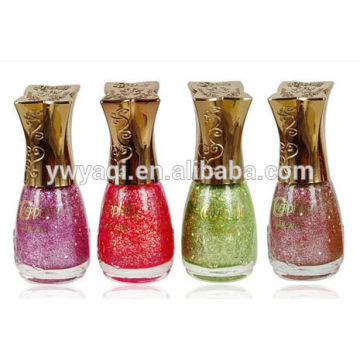 Competitive price customise wholesale nail polish with uv cap